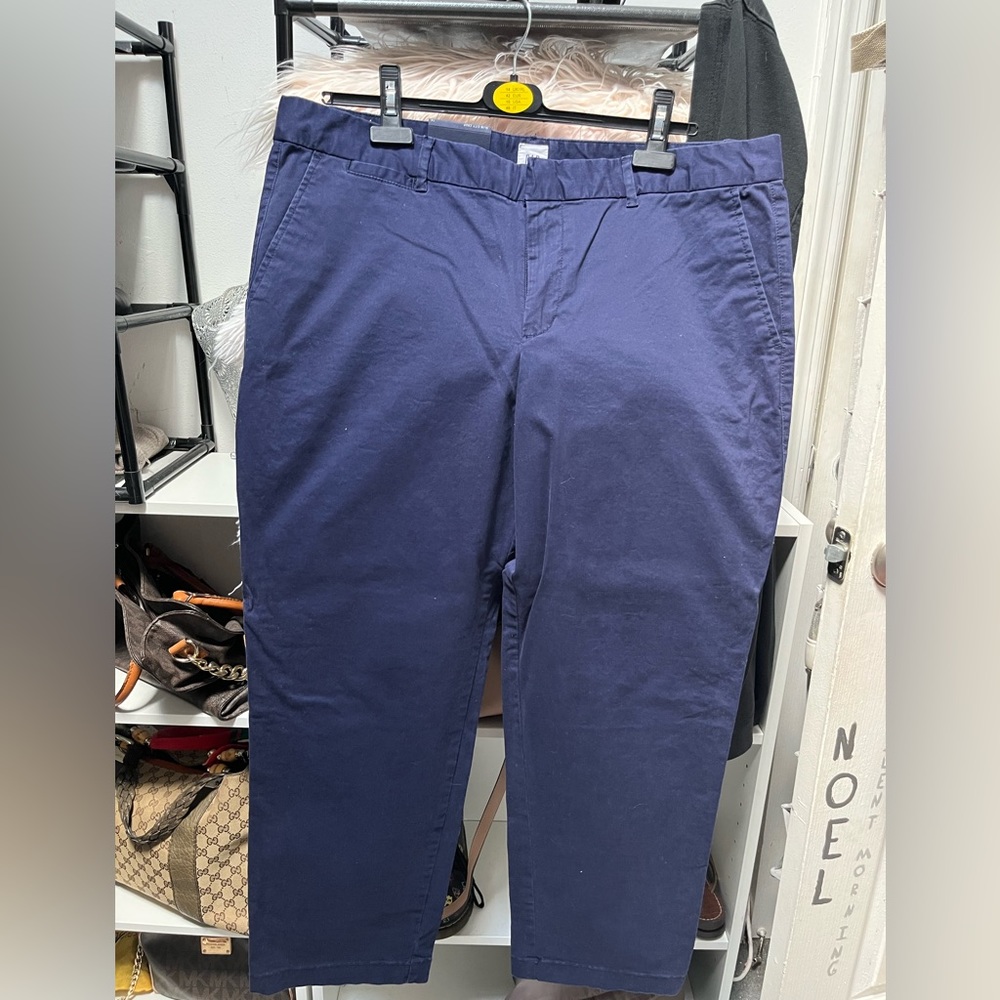 Slim leg khaki pants